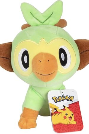 The Pokemon 8" Grookey Plush Officially Licensed - Sword and Shield Starter Figure - Authentic Soft Stuffed Animal Toy - Holiday Christmas Stocking Stuffer Gift for Kids, Boys, Girls - 2+