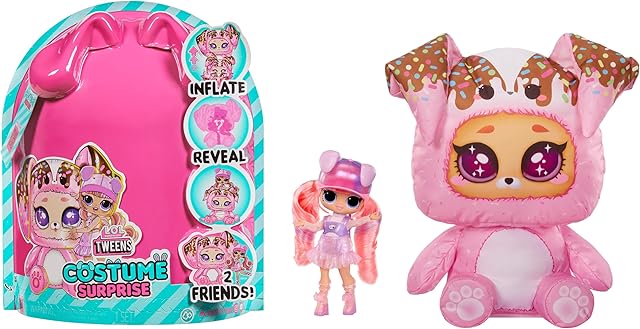 The LOL Surprise Tweens Costume Surprise Ali Dance Fashion Doll with Inflatable Pink Puppy Pet Costume and Multiple Surprises Including Fabulous Fashions & Accessories – Great Gift for Kids Ages 4+