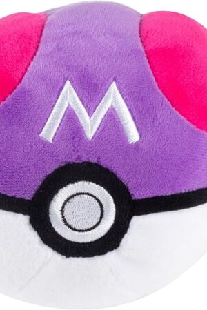 The Pokémon 5" Master Ball Plush - Officially Licensed - Generation 1 Poke Ball - Soft Stuffed Pokeball Toy with Weighted Bottom - Holiday Christmas Stocking Stuffer Gift for Kids, Boys, Girls - 2+