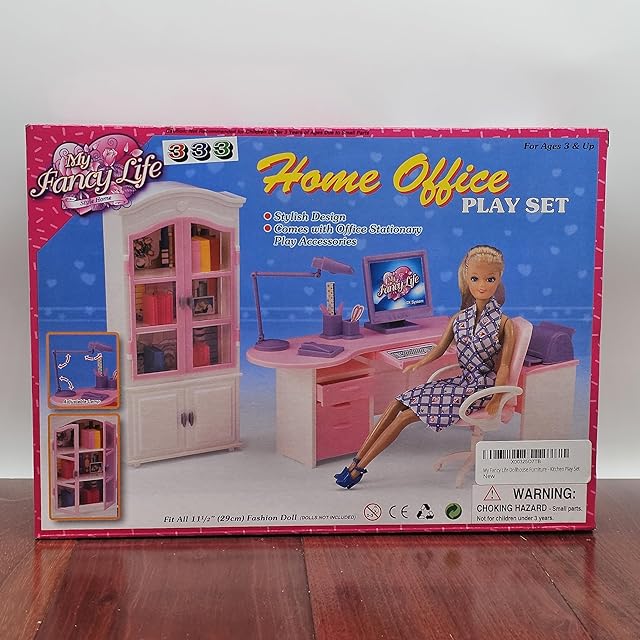 The My Fancy Life Home Office Dollhouse Furniture Set for 11.5" Fashion Doll.