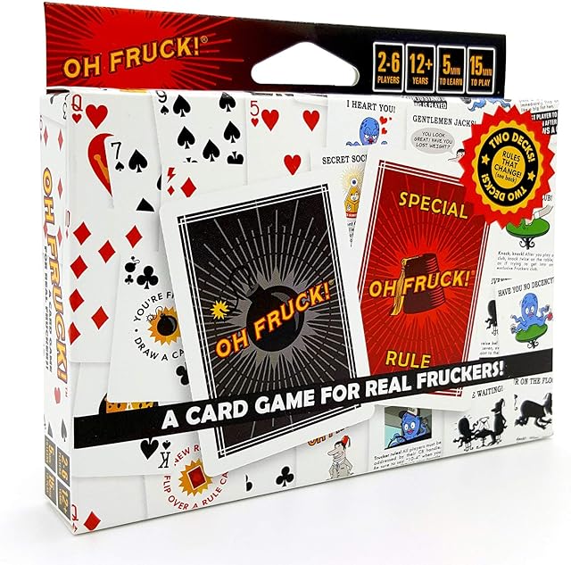 The Oh Fruck! A Raucous Card Game That Combines Strategy with Special Rules That Change Every Time You Play.