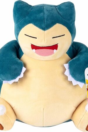 The Pokemon 12" Large Snorlax Plush - Officially Licensed - Generation One - Authentic 12-inch Soft Stuffed Animal Toy Figure - Holiday Christmas Stocking Stuffer Gift for Kids, Boys, Girls - 2+