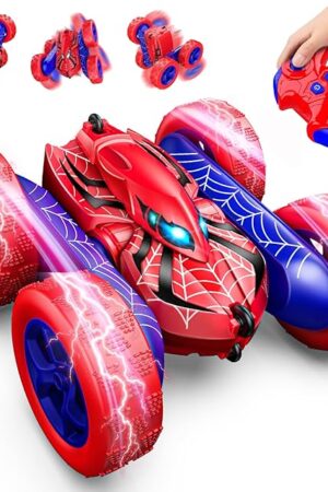 The Remote Control Car,RC Cars for 4 5 6 7 8 9 10 11 12 Year Old Boy Double Sided 360°Flip 4WD Rechargeable Drift RC Race Car Boys Toys Birthday Gifts Christmas Basket Stuffers for Kids Age 4-12