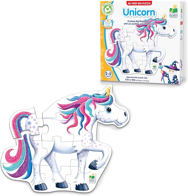The The Learning Journey - My First Big Floor Puzzle - Unicorn - Unicorn Puzzle for Kids - Toddler Games & Gifts for Boys & Girls Ages 2 Years and Up - Award Winning Games and Puzzles