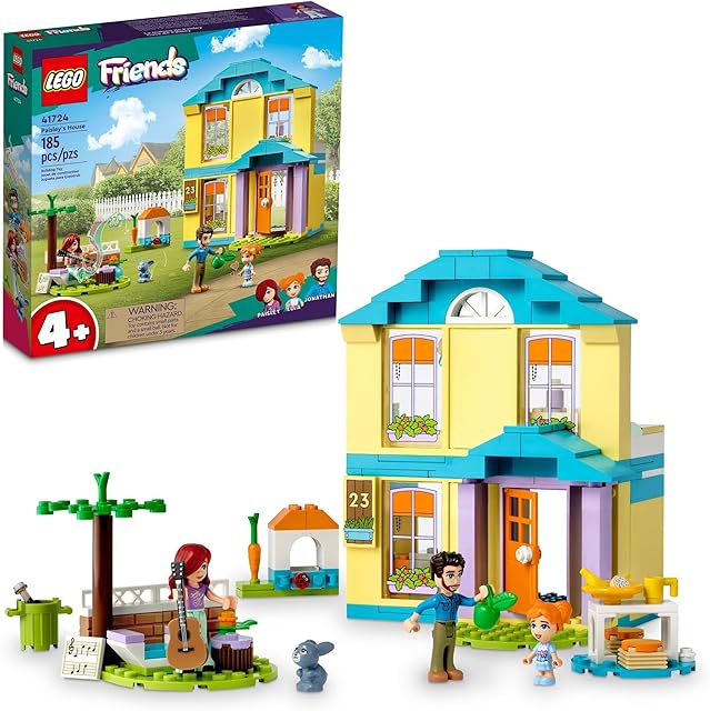 The LEGO Friends Paisley’s House 41724, Doll House Toy for Girls and Boys 4 Plus Years Old, Playset with Accessories Including Bunny Figure, Birthday Gift