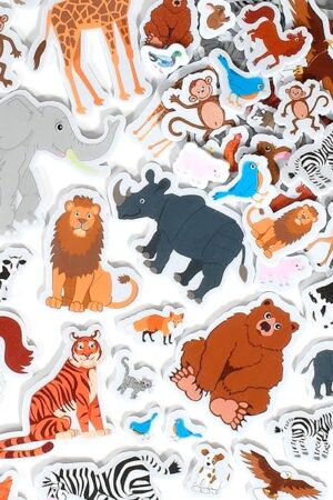 The READY 2 LEARN Foam Stickers | Animals | Pack of 168 | Self-Adhesive Foam Stickers for Kids | Perfect for Crafts and Party Favors