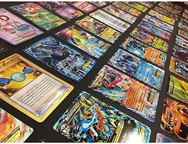 The Pokemon TCG : 100 Card LOT Rare, COM/UNC, Holo & Guaranteed EX, MEGA OR Full Art