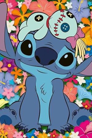The Ravensburger Disney Stitch 1000 Piece Jigsaw Puzzle | Your Favorite Mischievous Extraterrestrial | Vibrant Character Art | FSC-Certified Materials