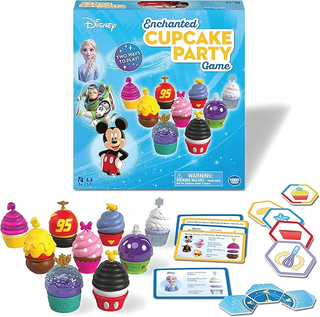 The Wonder Forge Disney Enchanted Cupcake Party Game - Engaging Matching Game for Kids Ages 3 & Up | Featuring Beloved Disney Characters | Great for Skill Development | Ideal Birthday