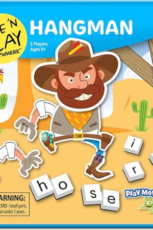 The PlayMonster Take N Play Anywhere — Hangman — Easy to Use, Hard to Lose — Fun on the Go Travel Game — For Ages 5+