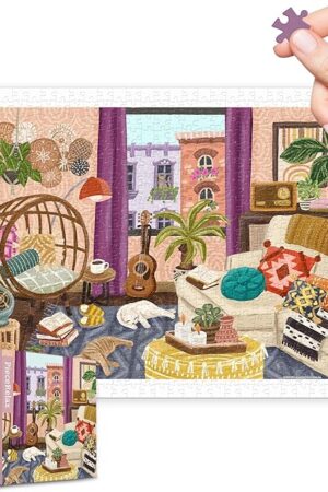 The Plastic Jigsaw Puzzles for Adults 500 Pieces - Olivia Gibbs - Boho Interior Most Satisfying Table Games and Gifts No Puzzle Mat Required [H3648]
