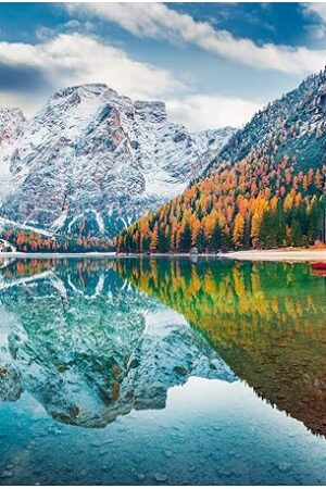 The Rocorose 1000 Piece Jigsaw Puzzle Autumn of Italian Alps Naturpark Floor Puzzle for Kids Adult