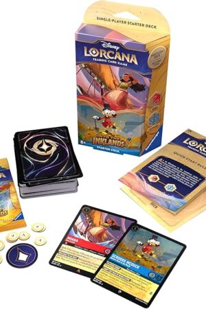 The Ravensburger Disney Lorcana TCG: Into The Inklands - Ruby & Sapphire Single-Player Starter Deck | Engaging Gameplay | Over 200 Original Disney Artworks | Ideal for Ages 8+