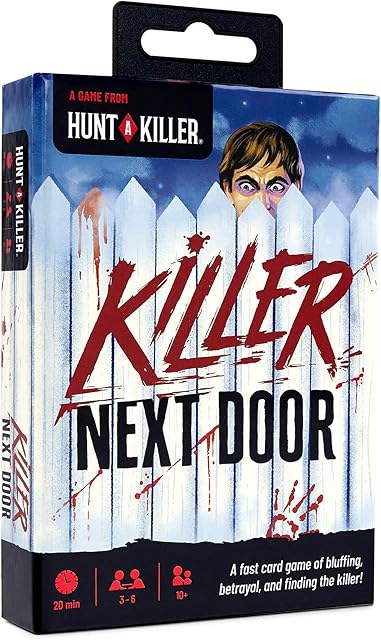 The Hunt A Killer: Killer Next Door, Fun Family Games and Adult Games for Game Night, Card Game Includes 20+ Minutes of Fast-Paced Gameplay and Engaging Social Deduction, Appropriate for Ages 10 and Up