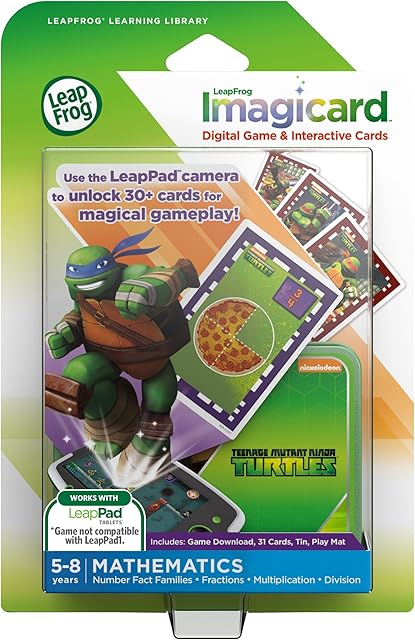 The LeapFrog Imagicard Teenage Mutant Ninja Turtles Learning Game (for LeapPad Tablets) Toy