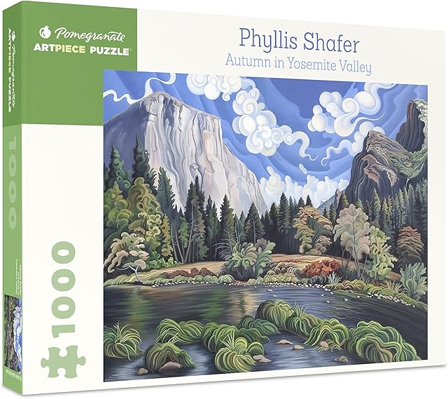 The Pomegranate 1000-Piece Jigsaw Puzzle for Adults, Phyllis Shafer's Autumn in Yosemite Valley, Matte Finish, Snug Fit