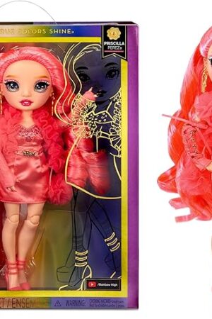 The Rainbow High Priscilla- Pink Fashion Doll. Fashionable Outfit & 10+ Colorful Play Accessories. Great Gift for Kids 4-12 Years Old and Collectors.