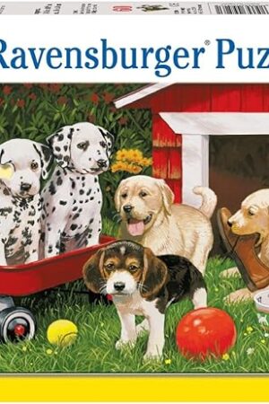 The Ravensburger Puppy Party | 60-Piece Jigsaw Puzzle for Kids | Unique, Pieces | Enhances Concentration and Creativity | Ideal Gift for Birthdays and Holidays