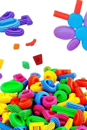 The RAINBOW TOYFROG STEM Builder Toys Kit|3D Educational Construction Engineering Building Blocks for Boys and Girls Ages 3 4 5 6 7 8 9 10 Years Old|Best STEM Activities for Kids Ages 3-5.