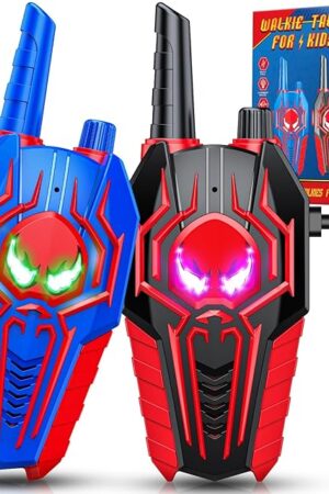 The Rechargeable Walkie Talkies for Kids : Toys Gifts for 3 4 5 6 7 8 9 Year Old Boys Girls Ages 5-7 Kids Walkie Talkies 2 Pack Outdoor 2 Way Radio Toy for 3-12 Year Old Boy Birthday Gift Age 3-6