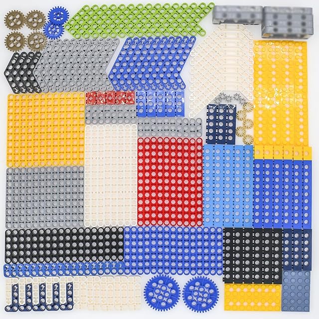 The 464PCS Gears and Axles Set for Technic-Parts, Compatible with Major Brand, Pins, Beams, Liftarm, Frame Replacement Kit.