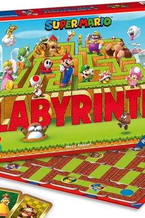 The Ravensburger Super Mario Labyrinth Board Game - A Strategic Maze Challenge for Family Nights - Great Birthday Gift - 2-4 Players - Kids Ages 7-10 and Older