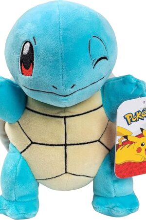 The Pokemon 8" Squirtle Plush - Officially Licensed - Generation 1 Starter Figure - Authentic Soft Stuffed Animal Toy - Holiday Christmas Stocking Stuffer Gift for Kids, Boys, Girls - 2+