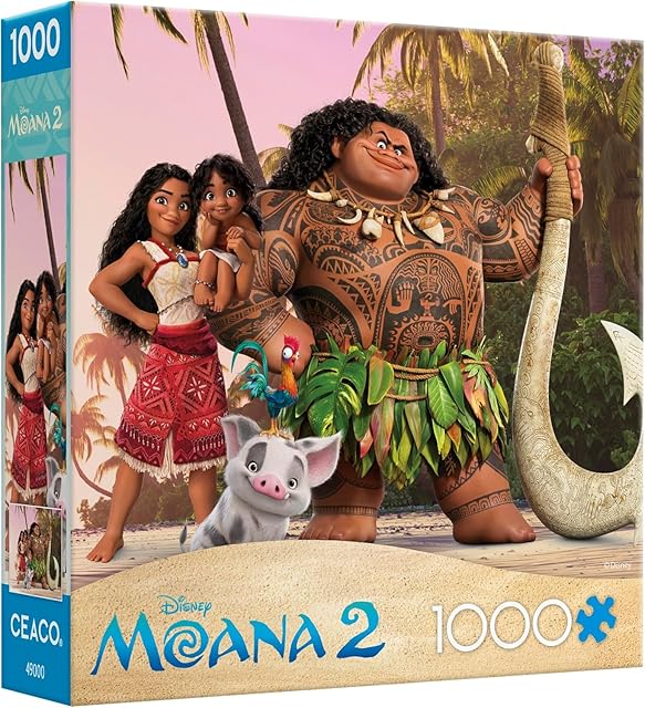 The Ceaco - Disney - Moana 2 - On The Beach - 1000 Piece Jigsaw Puzzle