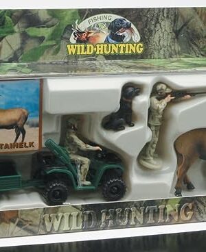 The Playset Wild Hunting Assorted (You may receive Walleye , Rockmountainelk,Mallard, Antelope, Turkey, Moose,Deer or Pheasant)