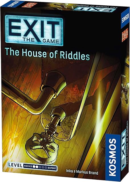 The The House of Riddles | Exit: The Game - A Kosmos Game from Thames & Kosmos | Family-Friendly, Card-Based At-Home Escape Room Experience for 1 To 4 Players, Ages 10+, Multi-colored