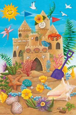 The Ravensburger Sunshine Sandcastle - 35 Piece Jigsaw Puzzle for Kids | Summer-Themed Fun | Encourages Creativity and Problem Solving | Eco-Friendly Design