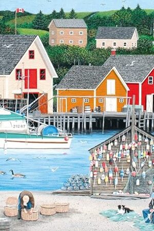 The Ravensburger Fisherman's Cove 1000 Piece Jigsaw Puzzle for Adults - 12000306 - Handcrafted Tooling, Made in Germany, Every Piece Fits Together Perfectly