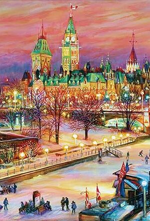 The Ravensburger - Ottawa Winterlude Festival - 1000 Piece Jigsaw Puzzle - Stunning Winter Scene of Ottawa at Night During The Holidays - Premium Quality - Ages 12+