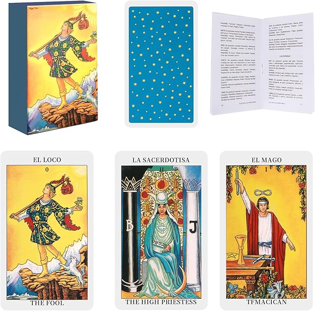 The Cartas de Tarot en Español: Spanish Tarot Cards, Originales Cartas Tarot con Guia para Principiantes - Cartas de Tarot