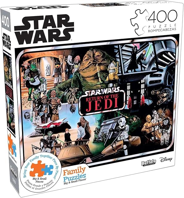 The Buffalo Games - Star Wars - Return of The Jedi Collector's Case Art - 400 Piece Jigsaw Puzzle for Families -Challenging Puzzle Perfect for Game Nights - Size is 21.25 x 15.00