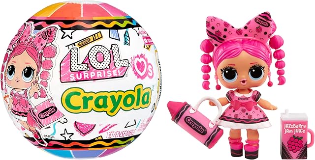 The LOL Surprise Loves Crayola Tots - Collectible Doll, 7 Surprises, Crayon Color Theme, Limited Edition Small Doll, Great Toy Gift for Girls Ages 3+