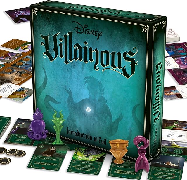 The Ravensburger Disney Villainous - Introduction to Evil Strategy Board Game - Compatible with Other Villainous Games - Includes Lorcana Promo Card - Ages 10+