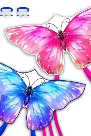 The Piece Set Butterfly Kites for Kids and Adults，Easy to Fly Outdoor Toy for Boys and Girls, for Children, Ideal for Beach and Outdoor Activities
