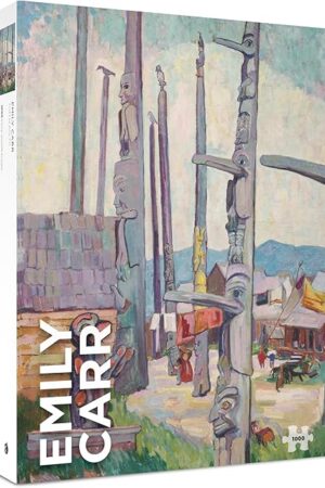 The Pomegranate 1000-Piece Jigsaw Puzzle for Adults, Emily Carr's Totem Poles, Matte Finish, Snug Fit