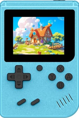 The Retro Gaming Console, Portable Video Game Console with 3.0 inch IPS Screen and Preloaded 400 Classic Video Games, Mini Retro Handheld Game Console (Blue)