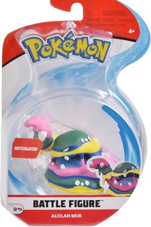 The Pokemon 3" Alolan Muk Articulated Battle Action Figure