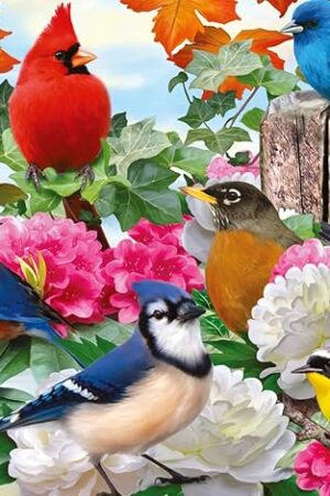 The Ravensburger Garden Birds 500 Piece Jigsaw Puzzle for Adults - 12000147 - Handcrafted Tooling, Made in Germany, Every Piece Fits Together Perfectly