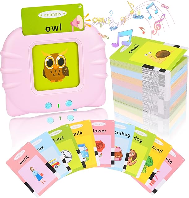 The Toddler Toys Talking Flash Cards for 1 2 3 4 5 6 Year Old Boys and Girls, Autism Sensory Toys for Autistic Children, Learning Educational Montessori Speech Therapy 248 Sight Words Kids Gifts