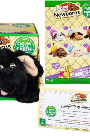 The POUND PUPPIES Newborns Plush - Chill - Black, Eco Friendly