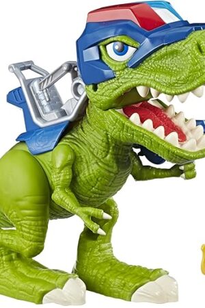 The Playskool Heroes Chomp Squad Troopersaurus and Bobby Badge
