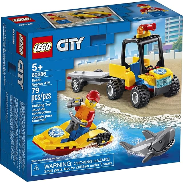 The LEGO City Beach Rescue ATV 60286 Building Kit; Fun Cool Toy for Kids, New 2021 (79 Pieces) - Sextoyzone