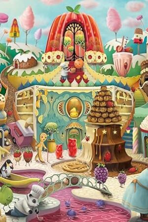 The Ravensburger - Sweet Street - 1000 Piece Jigsaw Puzzle - Bold, Bright, Charming Animals and Incredible Treats - Enticing Imagery - Frameable - Premium Quality - Puzzles for Adults