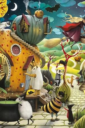 The Ravensburger Happy Halloween 1000 Piece Jigsaw Puzzle for Adults - 12000402 - Handcrafted Tooling, Made in Germany, Every Piece Fits Together Perfectly