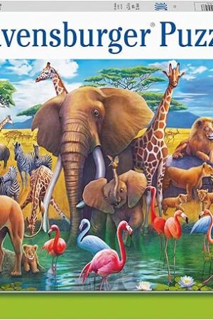 The Ravensburger Exotic Safari 200 Piece Jigsaw Puzzle for Kids Age 8 Years Up