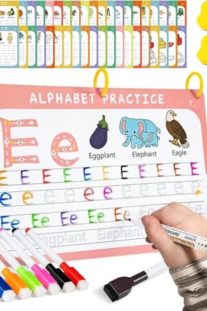 The Preschool Learning Activities Educational Workbook: Prek Handwriting Practice Tracing Busy Book - Toddlers Educational Toys - Autism Learning Materials | Montessori Games for Kids Age 2 3 4 5